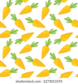 seamless pattern with carrots -vector illustration