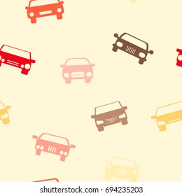 Seamless pattern with cars for your design