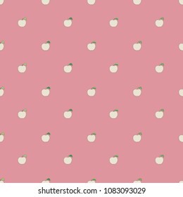 Seamless pattern with cartoon apples. Good for surface design, textile, fabric, wrapping paper, pattern fills, backgrounds and wallpapers. Vector illustration. 