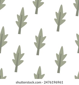 Seamless pattern with cartoon arugula. colorful vector. hand drawing, flat style. design for fabric, print, textile, wrapper
