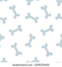 seamless pattern with cartoon bones. colorful vector for kids. hand drawing, flat style. baby design for fabric, print, textile, wrapper
