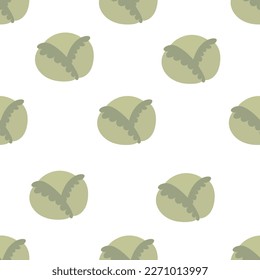 Patrón sin foco con col de dibujos animados. vector colorido. dibujo a mano, de estilo plano. diseño para tela, impresión, textil, envoltura