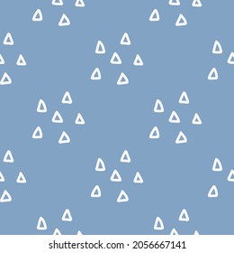 Seamless pattern. Cartoon childish hand-drawn illustration. Colorful doodle in a limited palette for printing baby fabrics, packaging, wallpapers.