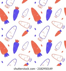 Seamless pattern. Cartoon design. Vector texture. Easter decor element.