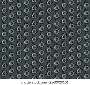 Seamless pattern with cartoon  donuts