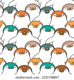 Diseño de ilustración de pingüino sin problemas
