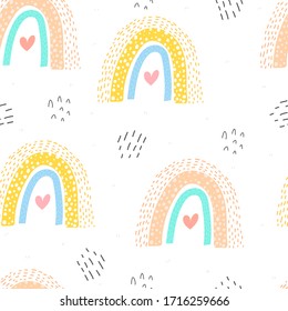 decorado con arcos de caricatura, elementos decorativos. vector colorido. dibujo a mano, de estilo plano. diseño para tela, impresión, textil, envoltura