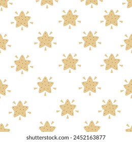 seamless pattern with cartoon stars. Colorful vector flat style for kids. Space. hand drawing. baby design for fabric, print, wrapper, textile
