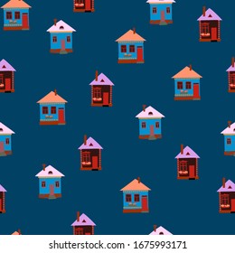 Seamless pattern in cartoon style. Print for textile and paper. Vector illustration.