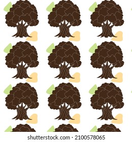 dibujos animados sin costura, áfrica, marrón