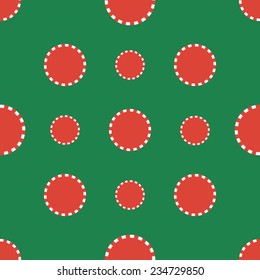 Seamless pattern of casino chips