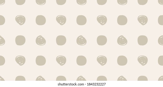 Seamless pattern. Casual polka dot texture. Stylish doodle. Vector illustration