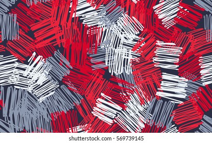 Seamless pattern. Casually shaded squares. Random order. Chaotic pattern. Children flourish. Fashion camouflage.