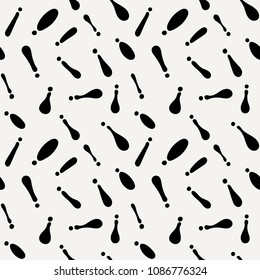 Seamless pattern of cat or dog footprint. Stylish vector print.
