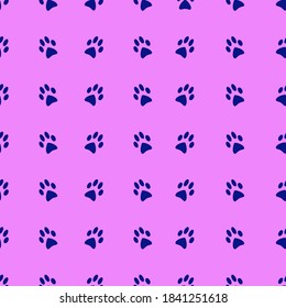 seamless pattern with cat paws