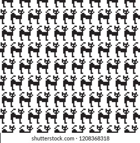 Seamless pattern in cats