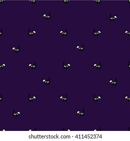 Seamless pattern with cats