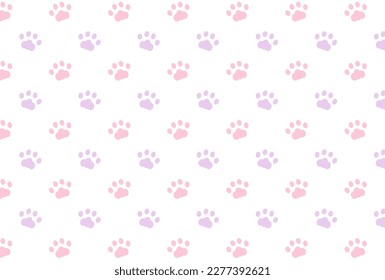 seamless pattern with cat's paws for banners, cards, flyers, social media wallpapers, etc.