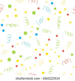Seamless pattern. Celebration background. Vector illustration.