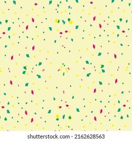 Seamless pattern. Celebration background. Vector illustration, Light Blue, Yellow vector template with chaotic shapes. Decorative design in abstract style with random forms. Simple design for your web