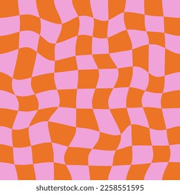 Seamless pattern with cell. GroovyVector Hand drawn background for design and card, covers, package, wrapping paper.
