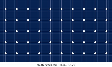Seamless pattern with cellular texture of polycrystalline solar panels. Texture of a monocrystalline solar panel as a seamless pattern. Renewable energy of sun. Environmental protection and ecology.