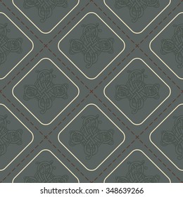 Seamless pattern with Celtic art and ethnic ornaments for your design