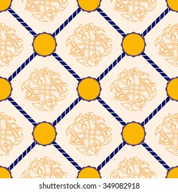 Seamless pattern with Celtic art and ethnic ornaments for your design