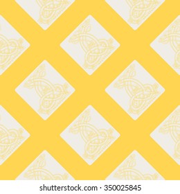 Seamless pattern with Celtic art and ethnic ornaments for your design