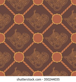 Seamless pattern with Celtic art and ethnic ornaments for your design