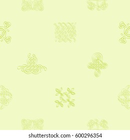 seamless pattern with Celtic art and ethnic ornaments for your design