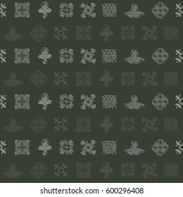 seamless pattern with Celtic art and ethnic ornaments for your design
