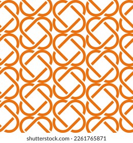 Seamless pattern with celtic knots isolated on white background