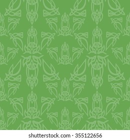 seamless pattern with celtic ornaments; irish style