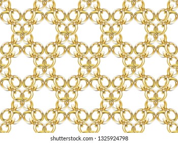 Seamless pattern of chains. Vector Illustration, great for wallpaper, textile pattern or background images.