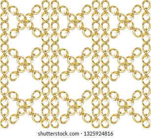 Seamless pattern of chains. Vector Illustration, great for wallpaper, textile pattern or background images.