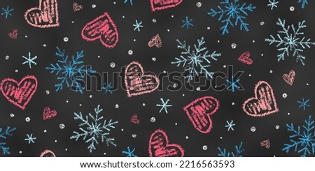 Heart painted in snow