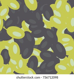 Seamless pattern. Chaos of ovals of different colors. Fashionable camouflage.