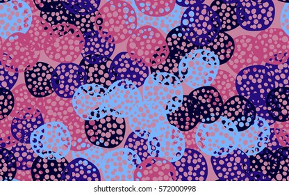 Seamless pattern. The chaos of pancakes. Random colored spots. Fashion camouflage.