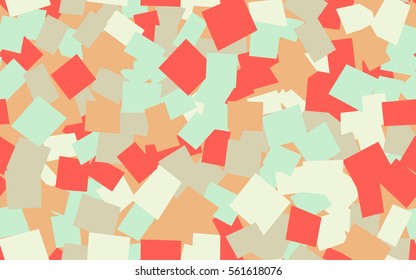 Seamless pattern of chaos quadrangles. Fashion camouflage.