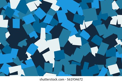Seamless pattern of chaos quadrangles. Fashion camouflage.
