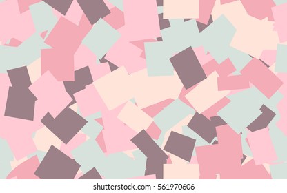 Seamless pattern of chaos quadrangles. Fashion camouflage.