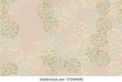 Seamless pattern. The chaos of torn pancakes. Random colored spots. Fashion camouflage.