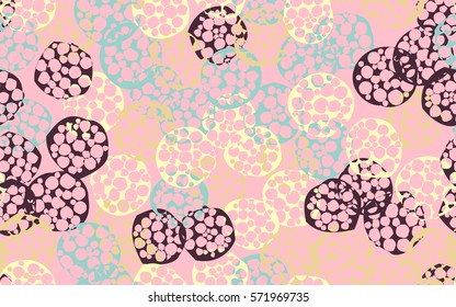 Seamless pattern. The chaos of torn pancakes. Random colored spots. Fashion camouflage.