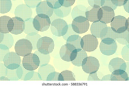 Seamless pattern. The chaotic background of round glare. Colorful fireworks. Flat.