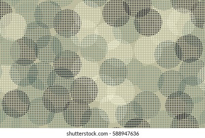 Seamless pattern. The chaotic background of round glare. Colorful fireworks. Flat.