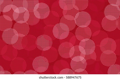 Seamless pattern. The chaotic background of round glare. Colorful fireworks. Flat.