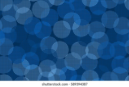 Seamless pattern. The chaotic background of round glare. Colorful fireworks. Flat.