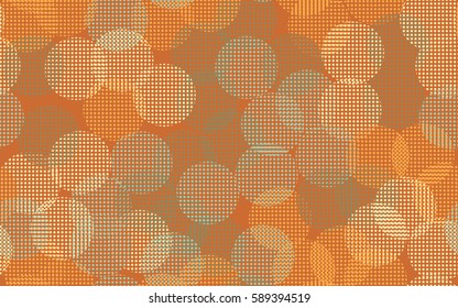 Seamless pattern. The chaotic background of round glare. Colorful fireworks. Flat. 1.