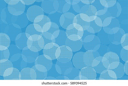 Seamless pattern. The chaotic background of round glare. Colorful fireworks. Flat.